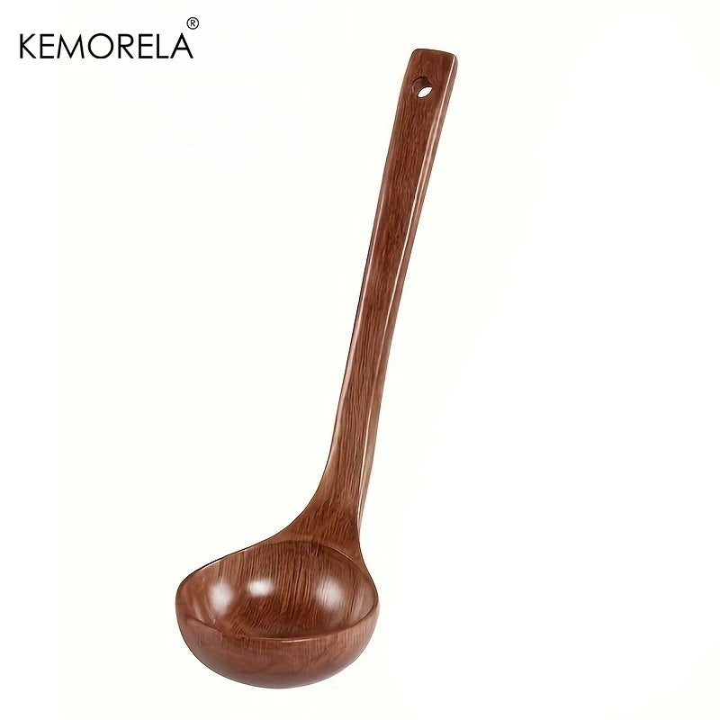 Long Handle Wooden Soup Ladle