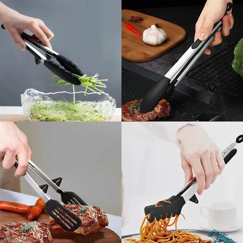 Silicone Kitchen Serving Tongs