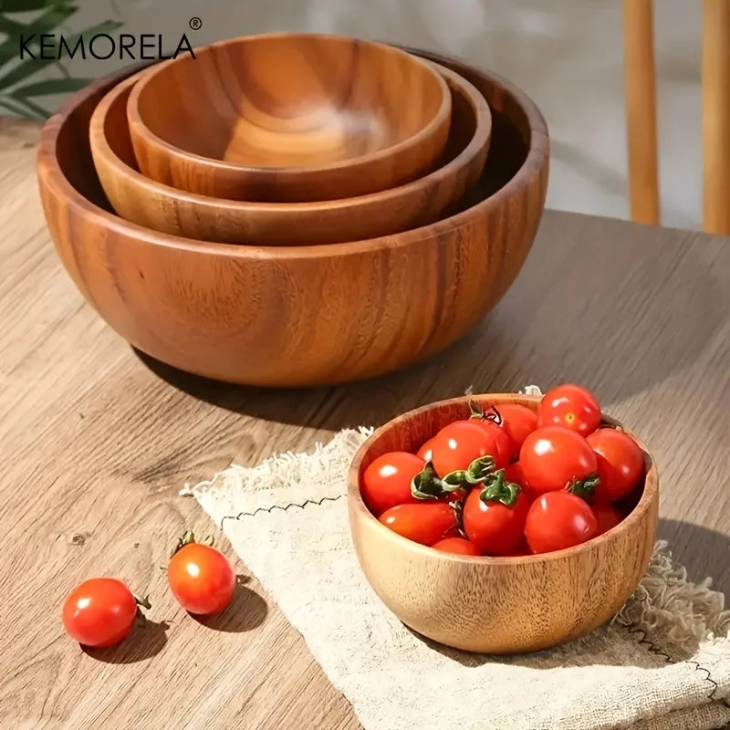 Acacia Salad Bowl Set