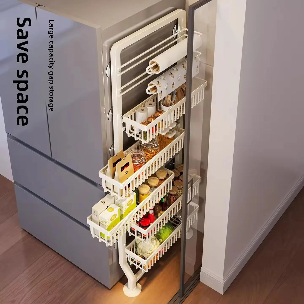 Fridge Gap Storage Rack