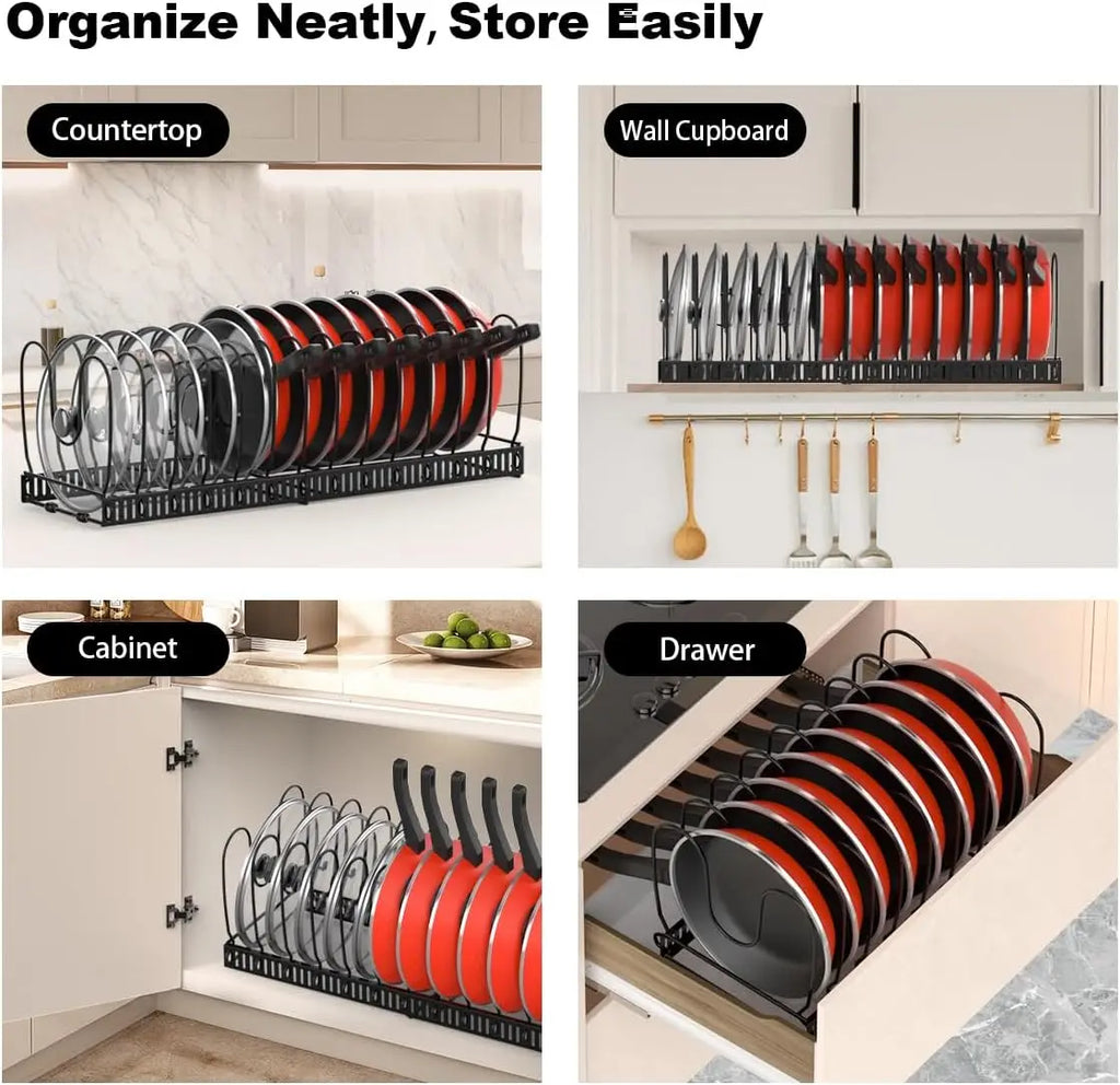Pot & Pan Organizer Rack
