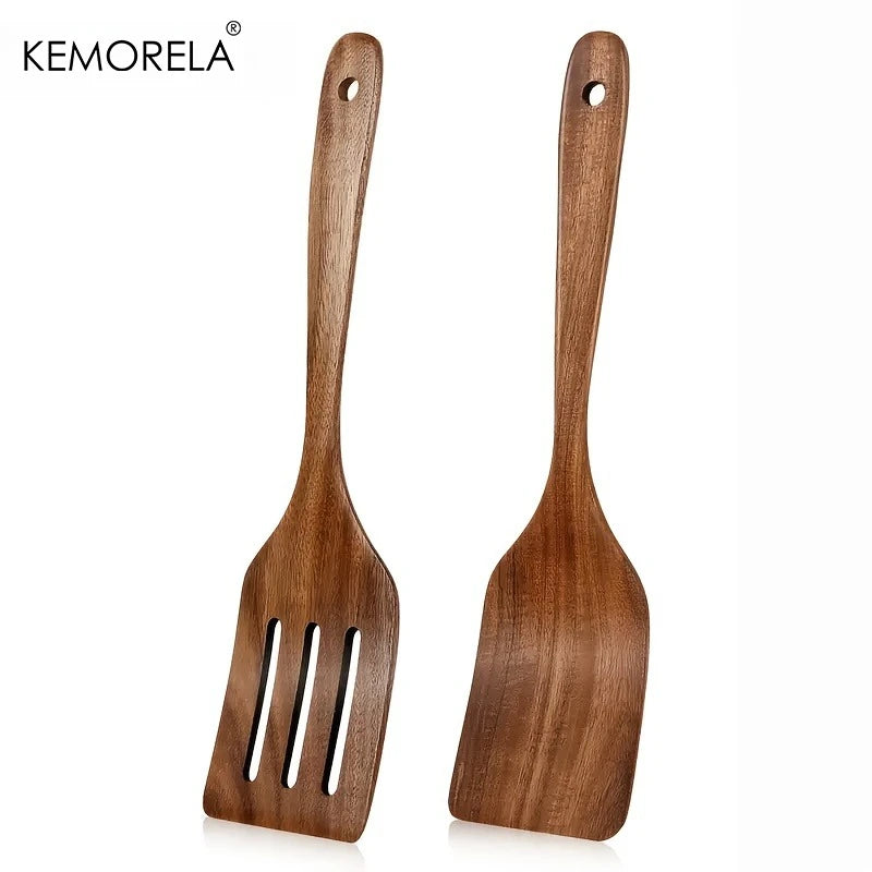 Wooden Cooking Spatula Set