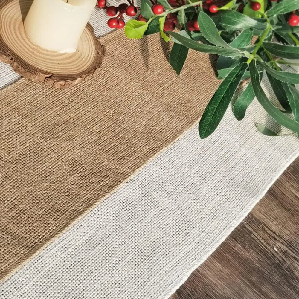 Farmhouse Burlap Table Runner