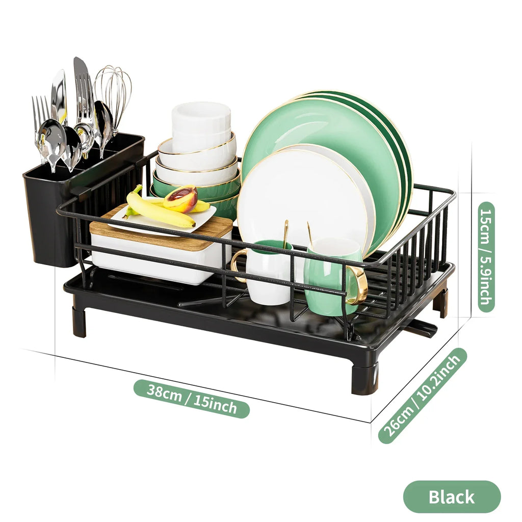 Dish Rack with Cutlery Holder