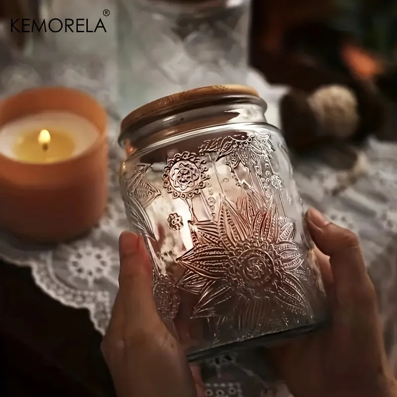 Embossed Storage Jar