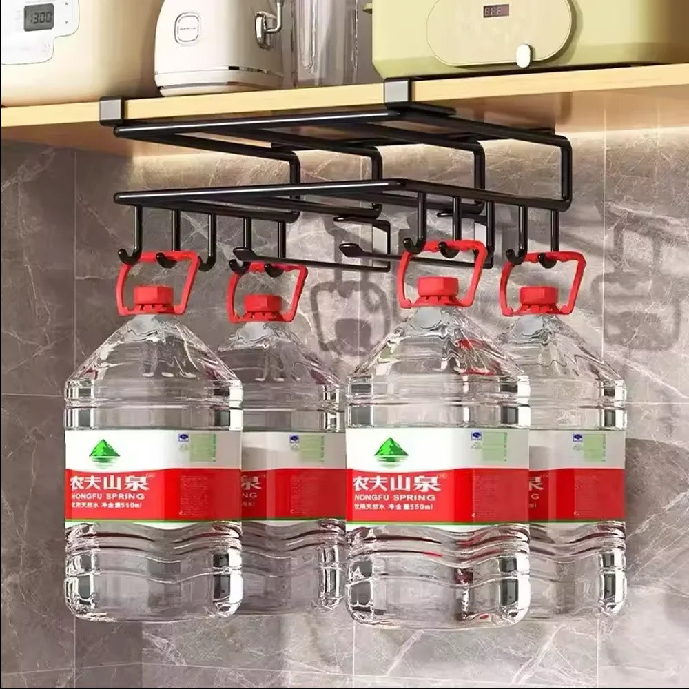 No-Drill Under Cabinet Hanging Rack