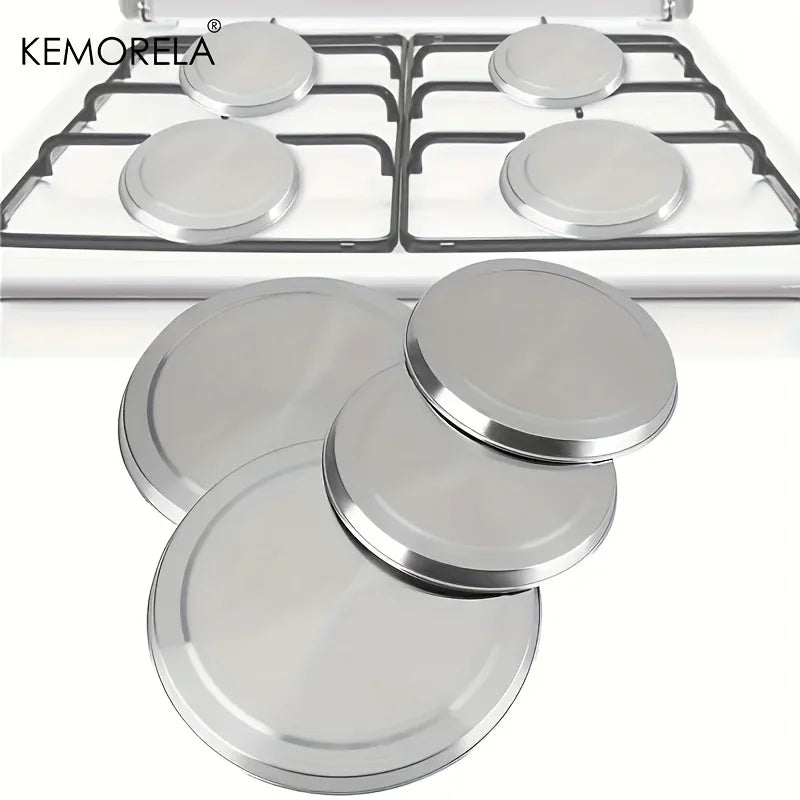 Stainless Steel Stove Burner Covers (4pcs)