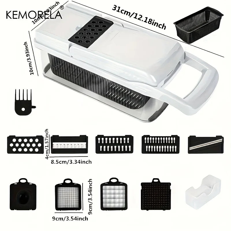 Multi-Blade Vegetable Chopper & Mandoline Slicer