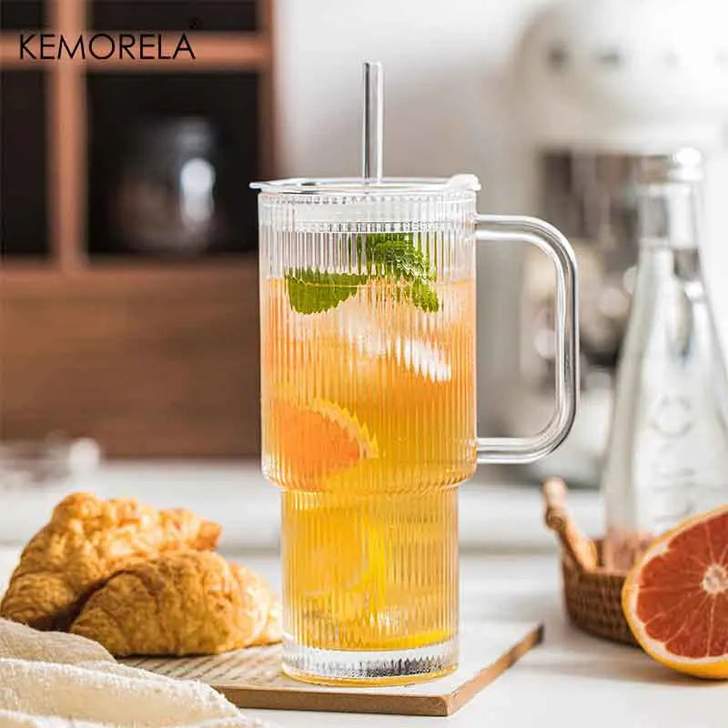 Ribbed Glass Tumbler 1L