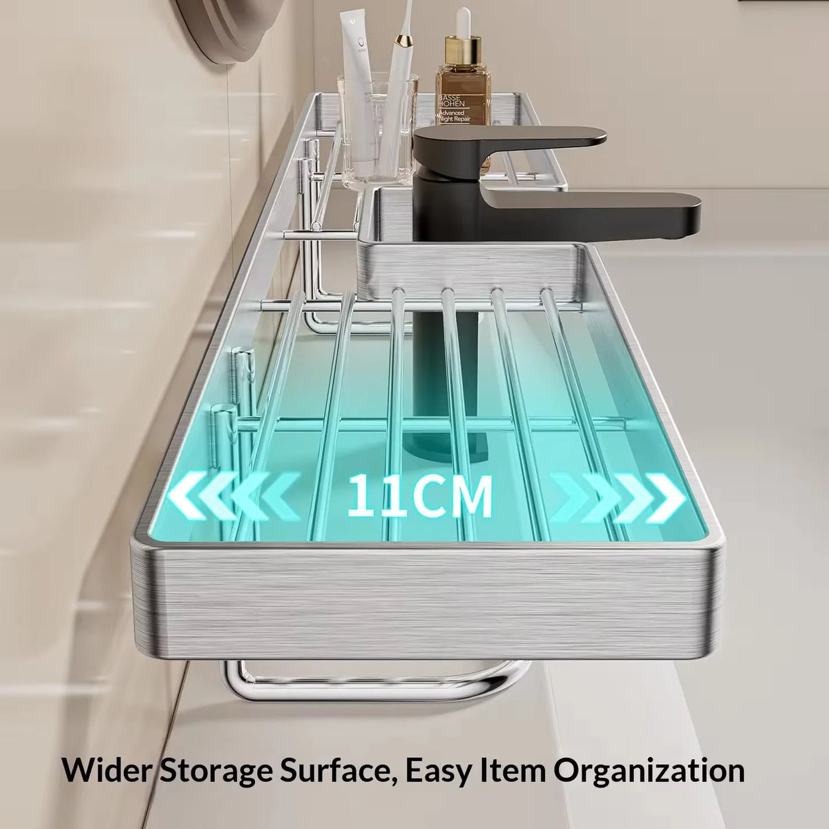 No-Drill Over-Faucet Sink Storage Rack