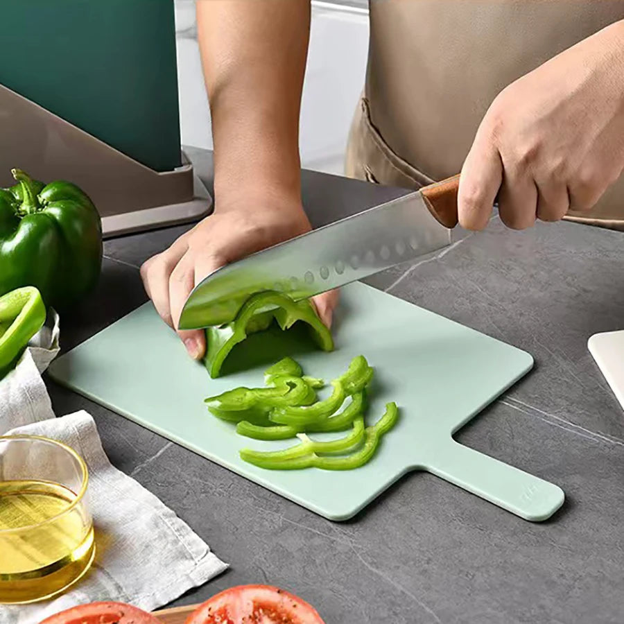 Cutting Board with Drain Basket