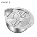 Stainless Steel Multi-Grater Bowl with 4 Grating Surfaces