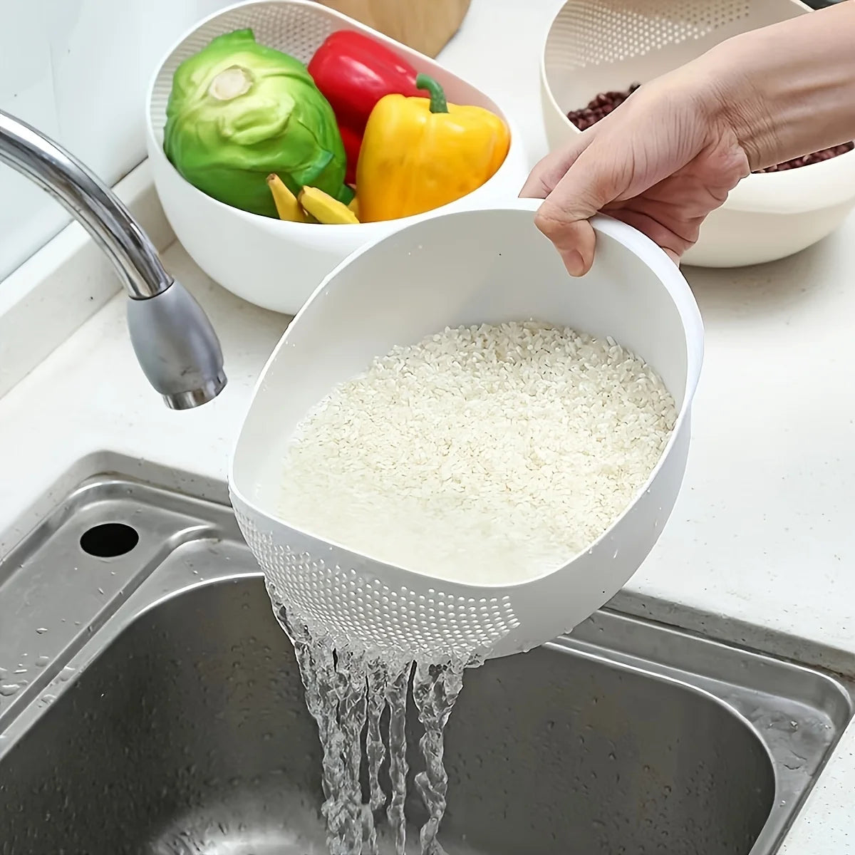 Rice Washing Bowl