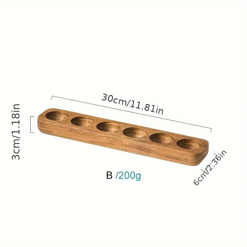 Carved Wood Egg Tray