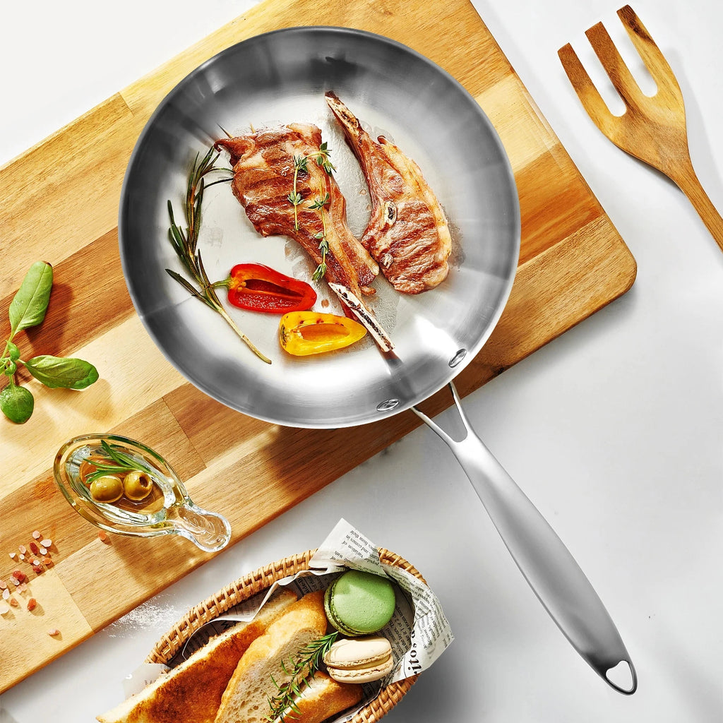 304 Steel Frying Pan