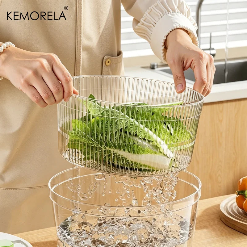 Pull-Handle Salad Spinner