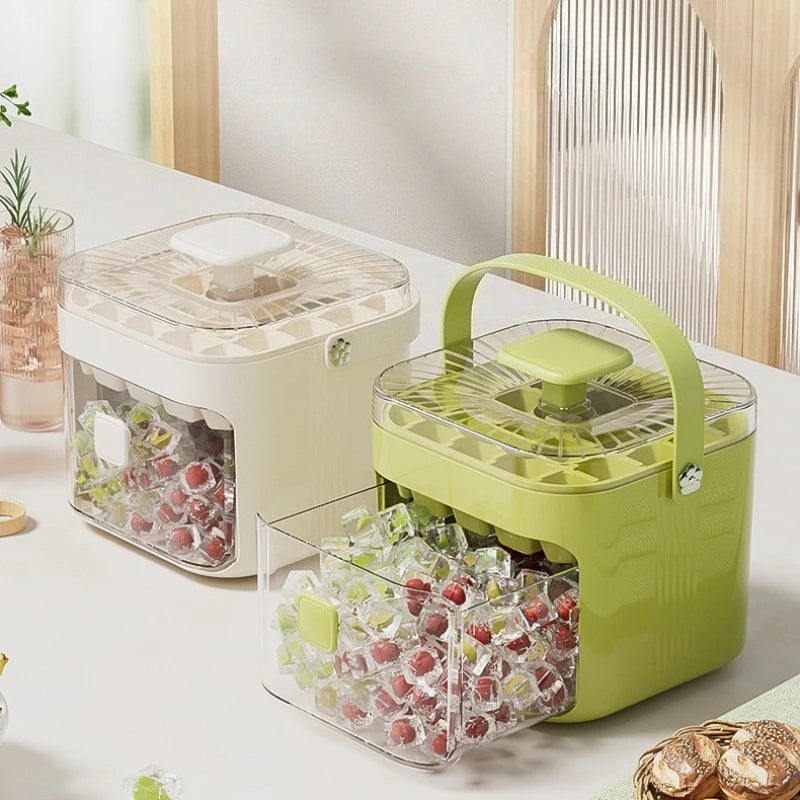 Double-Layer Ice Cube Mold & Bucket