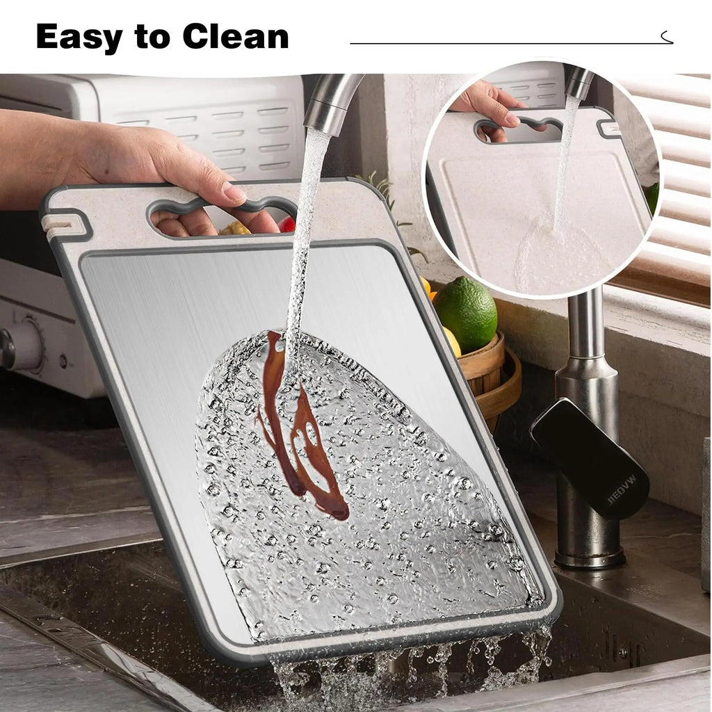 Cutting Board with Garlic Grinder