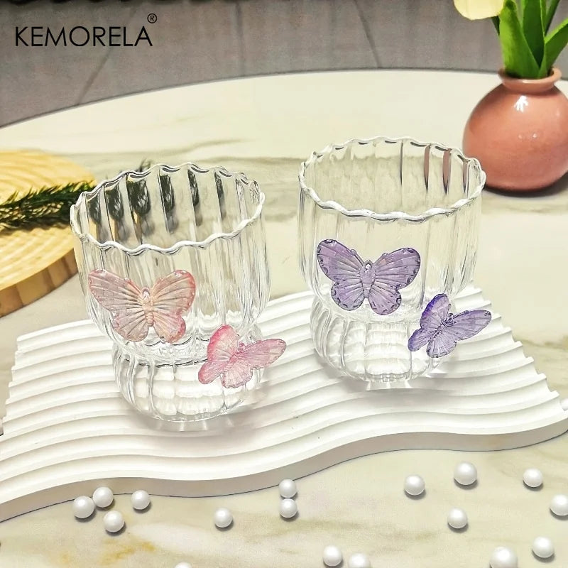 Butterfly Glass Cups