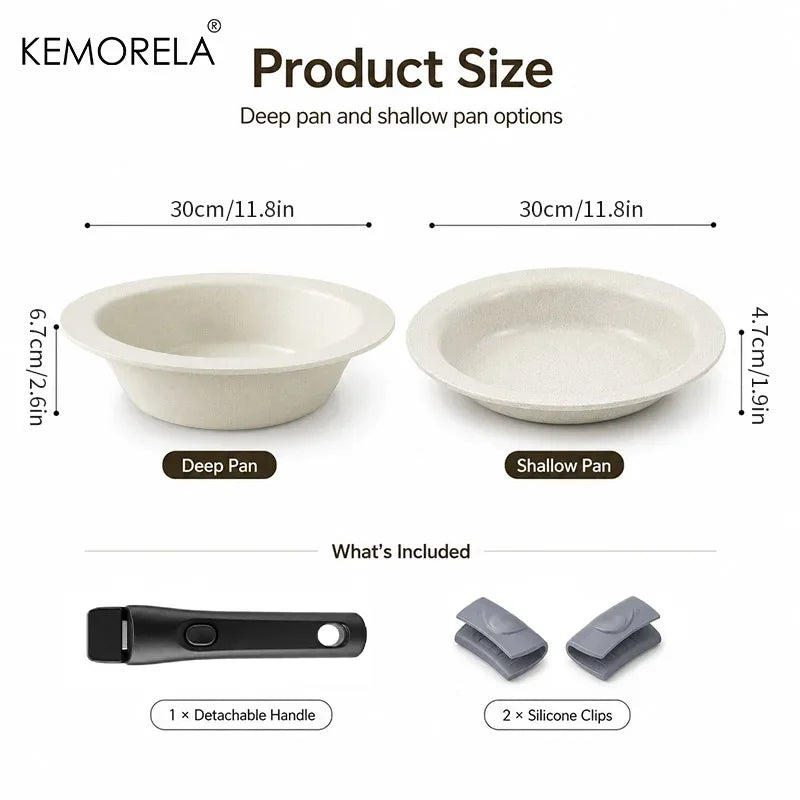 Korean-Style Ceramic UFO Pan with Handles