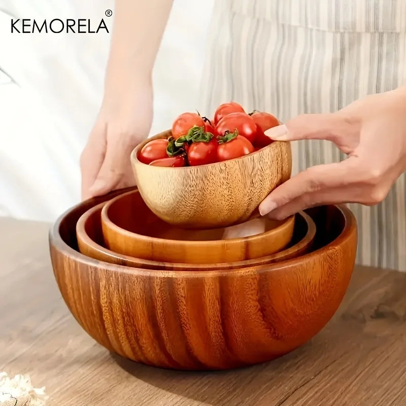 Acacia Salad Bowl Set