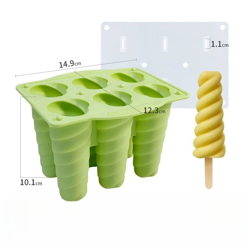 Silicone Popsicle Mold (4-6 Cavities)