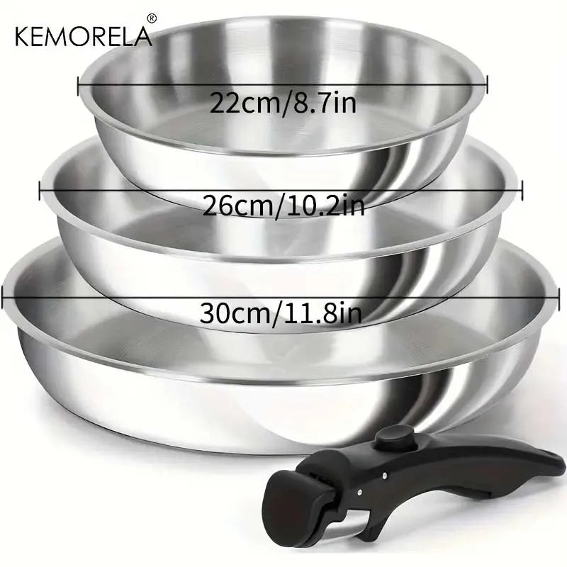 Detachable Handle Pan Set