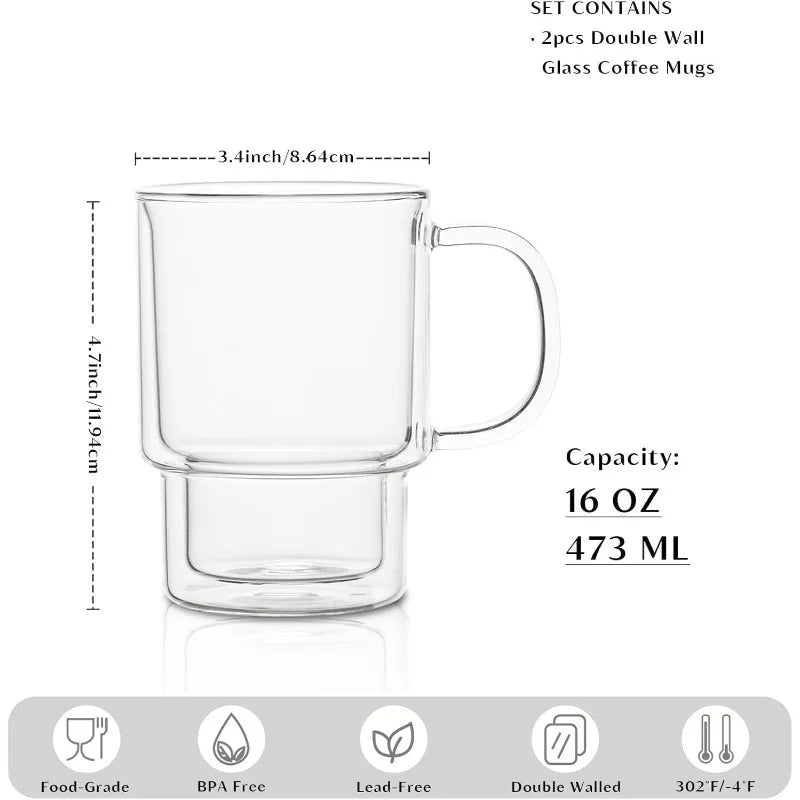 Double Wall Irish Coffee Mug