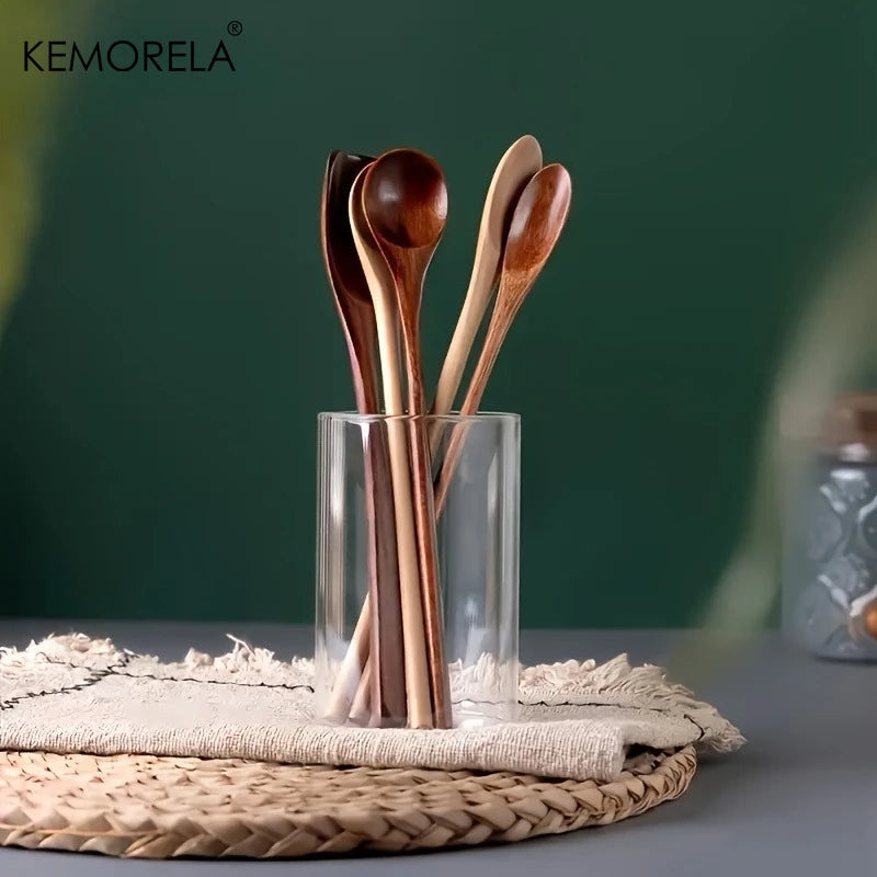 Long Handle Wooden Spoon Set