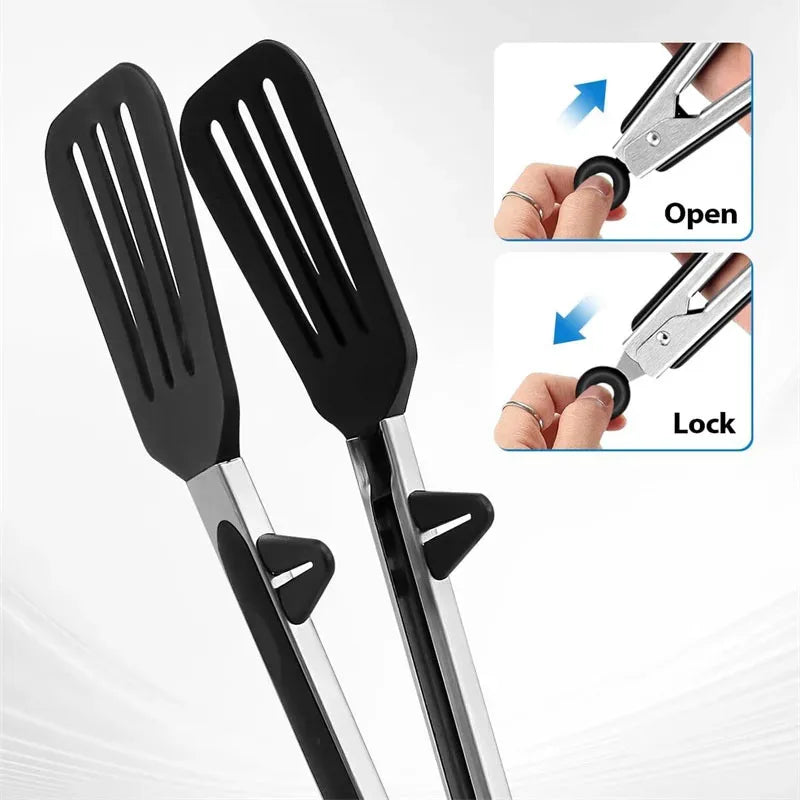 3-Piece Silicone Tongs