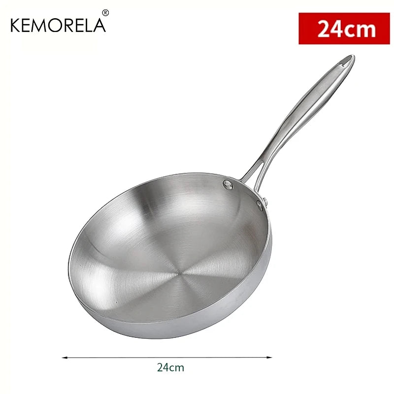 304 Steel Frying Pan