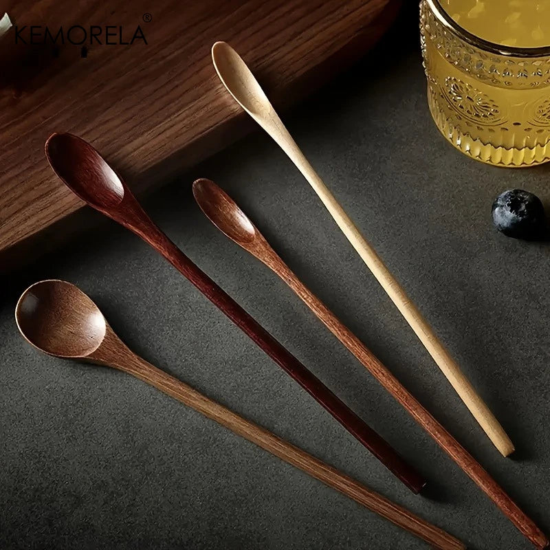 Long Handle Wooden Spoon Set