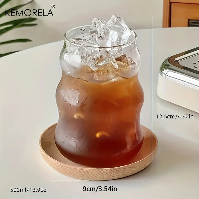 Wavy Glass Cups Set (6pcs)