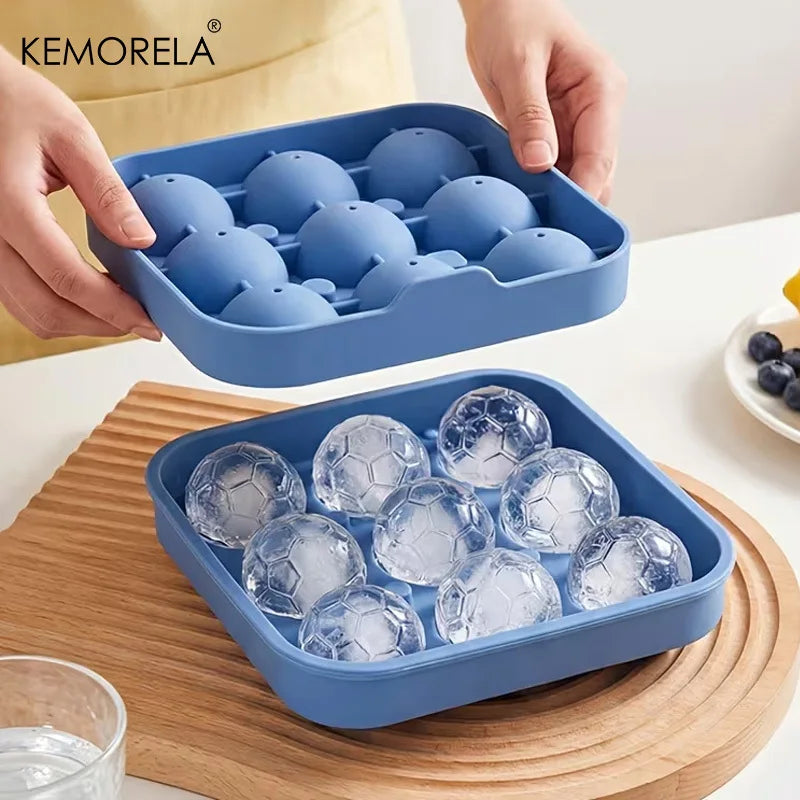 Silicone Football Ice Ball Mold (6 Balls)