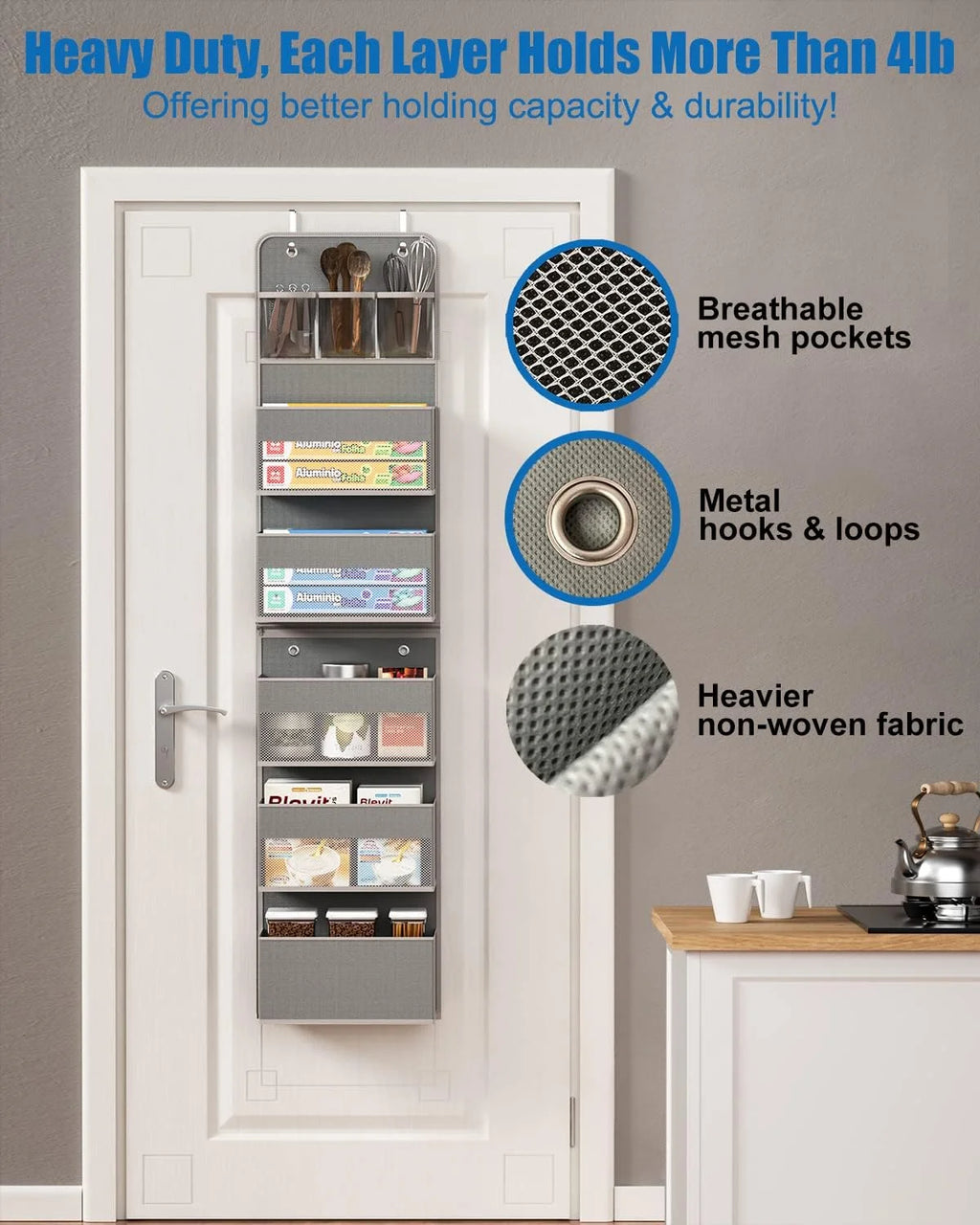 Over-Door Bathroom Organizer