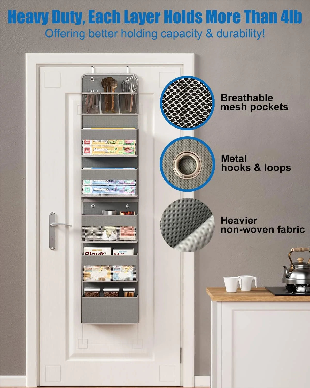 Over-Door Bathroom Organizer