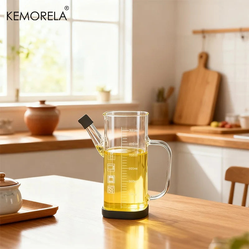 Glass Oil Dispenser Bottle with Measurement Scale (700/1000ml)