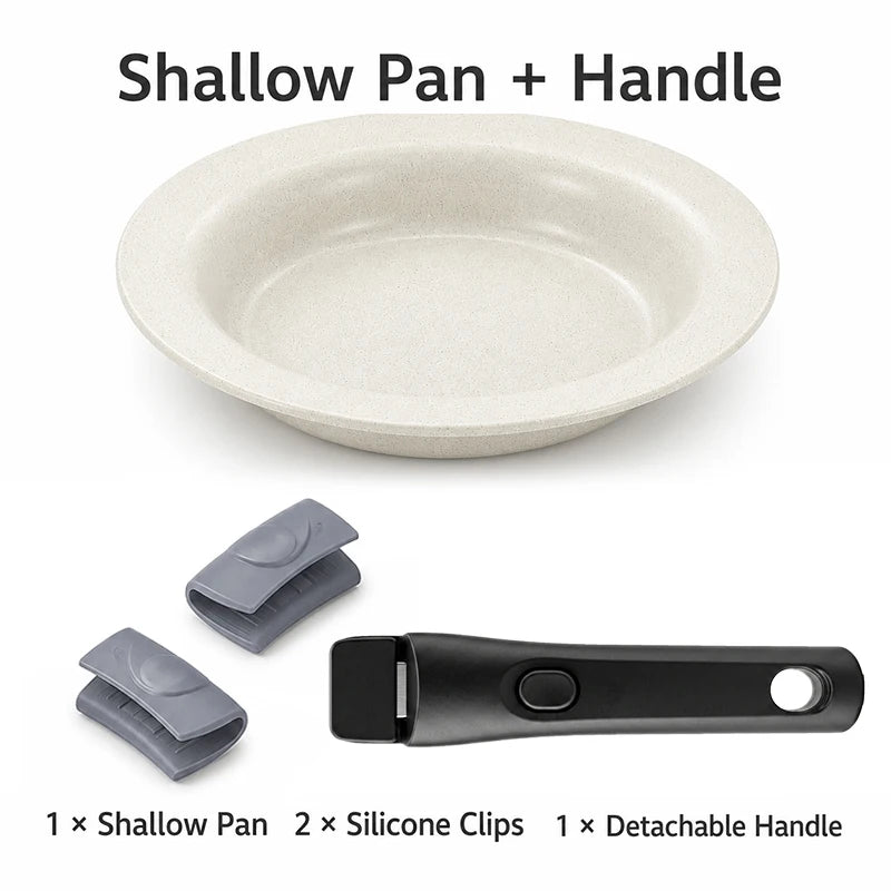 Korean-Style Ceramic UFO Pan with Handles