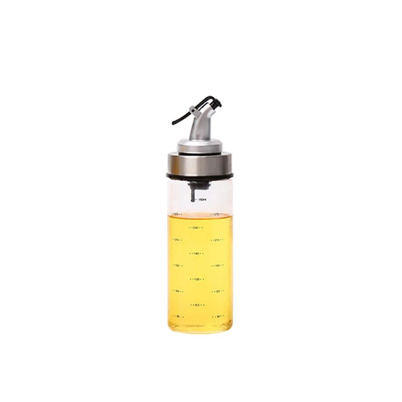 Glass Oil Dispenser Bottle with Measurement Scale