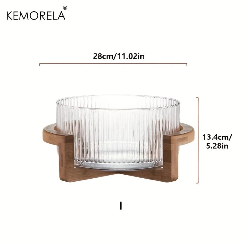 Bamboo Stand Salad Bowl