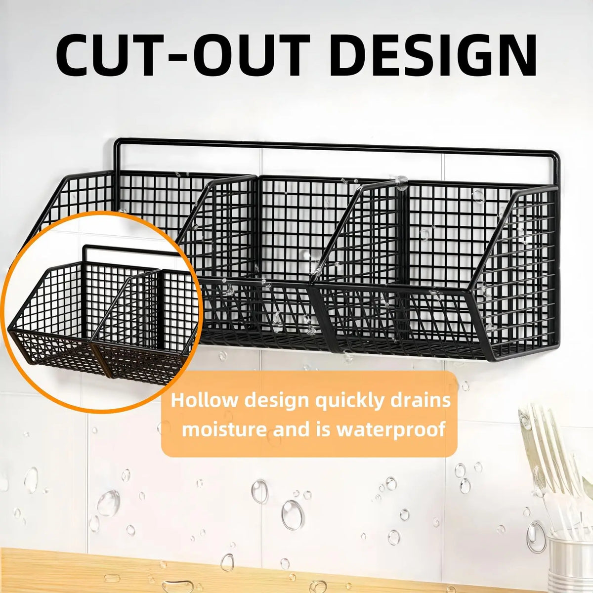 Adhesive Wall Hanging Fruit Basket