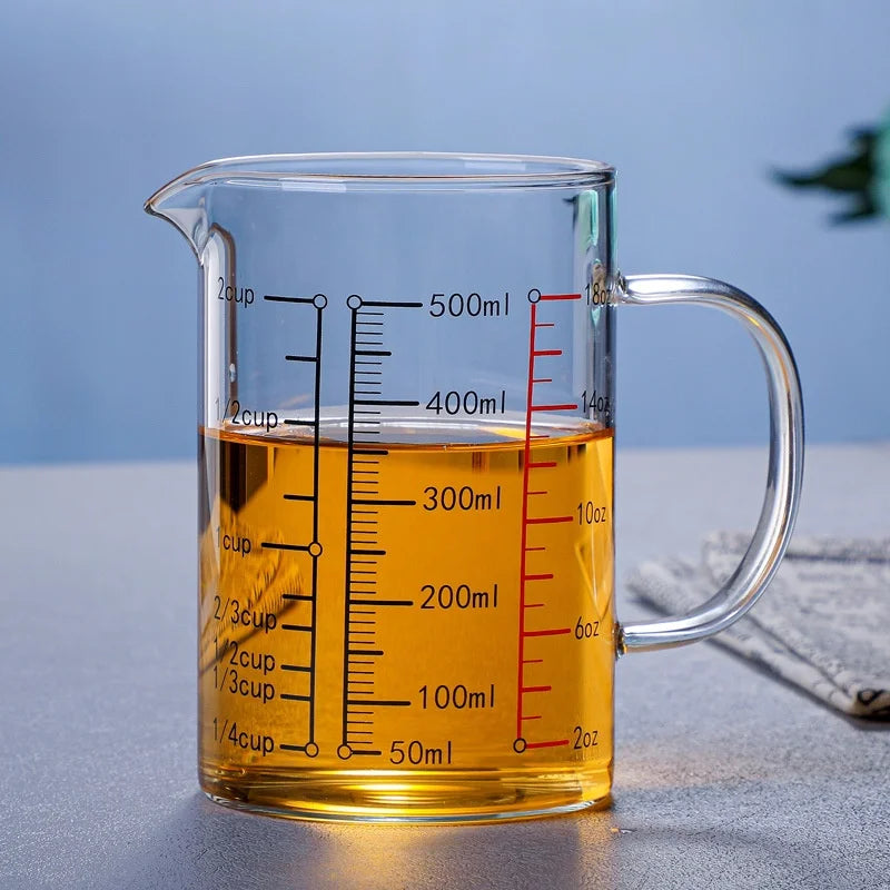 Glass Measuring Mug with Bamboo Lid