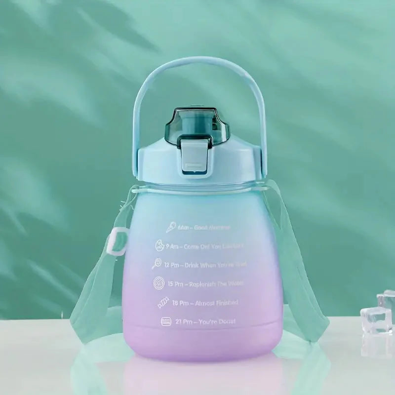Motivational Water Bottle with Phone Holder (1.3L)