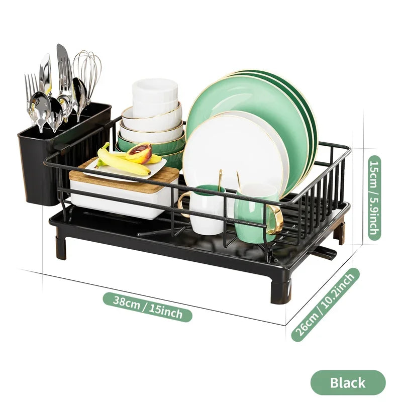 Dish Rack with Cutlery Holder