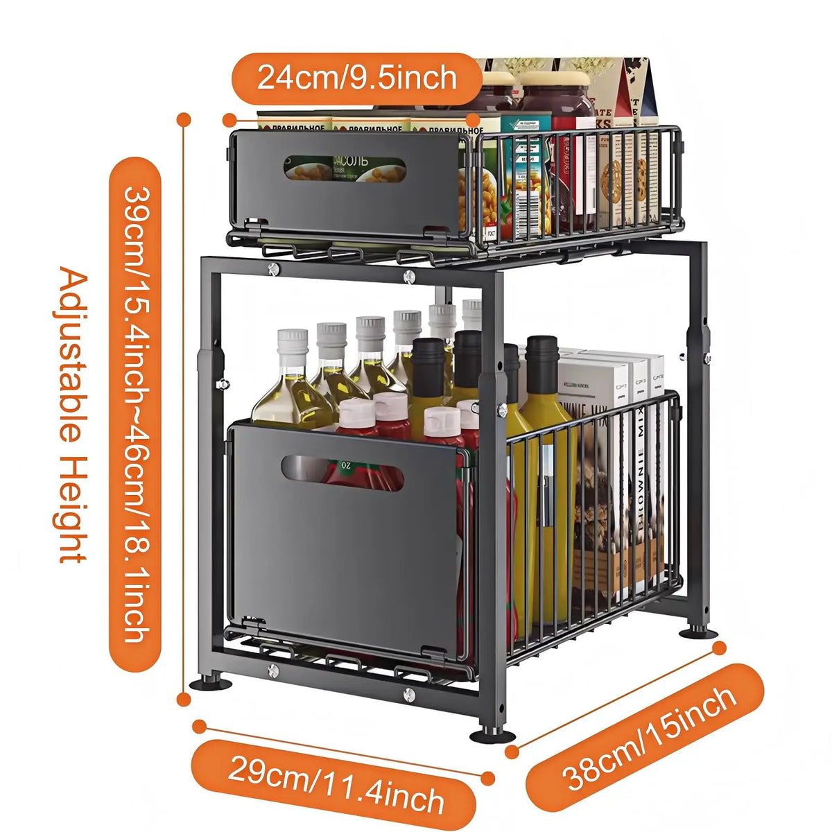 Slide-Out Sink Organizer