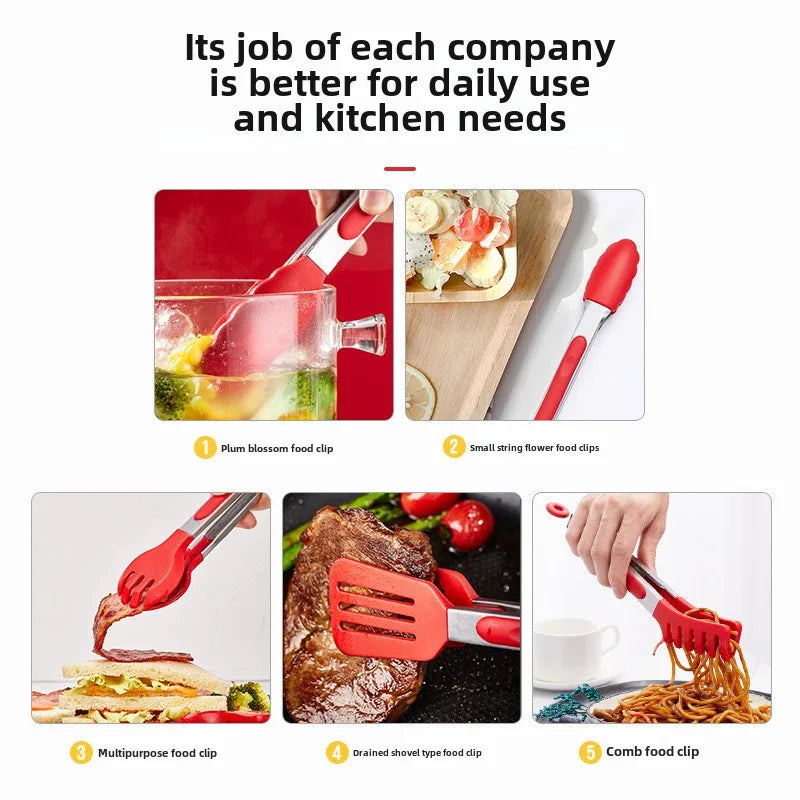 Silicone BBQ Tongs