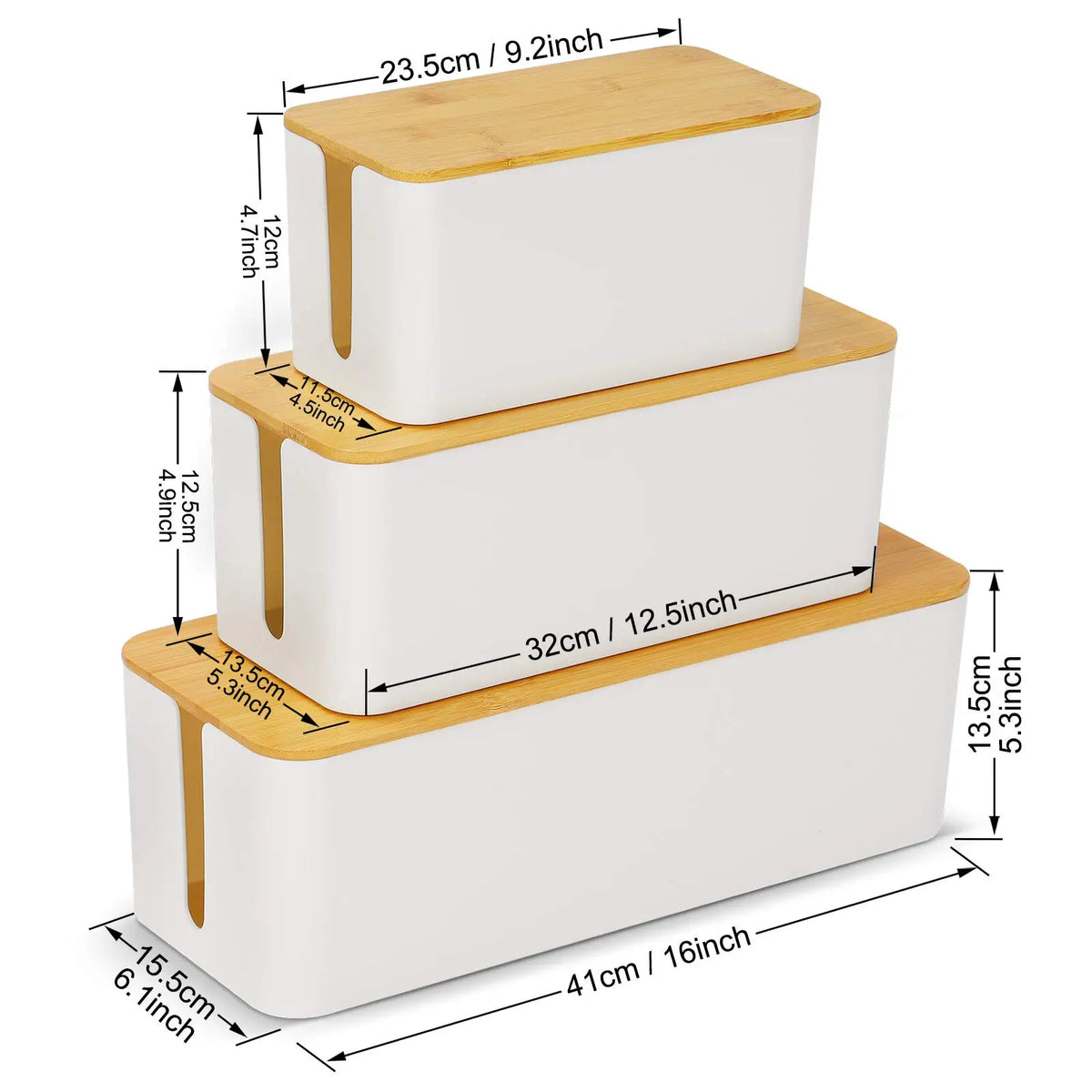 Bamboo Cable Box