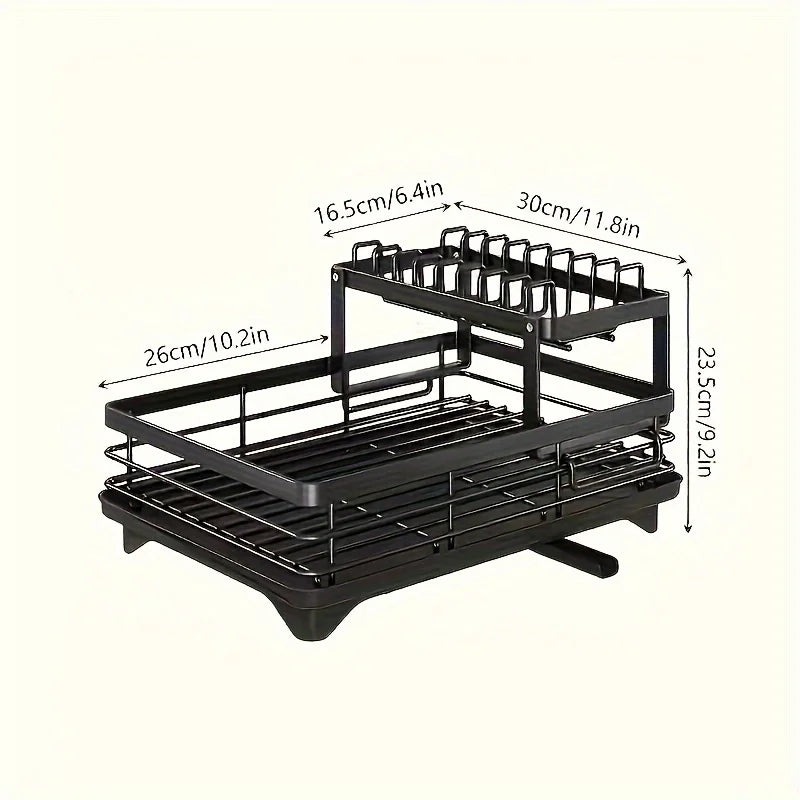 Black Dish Drying Rack