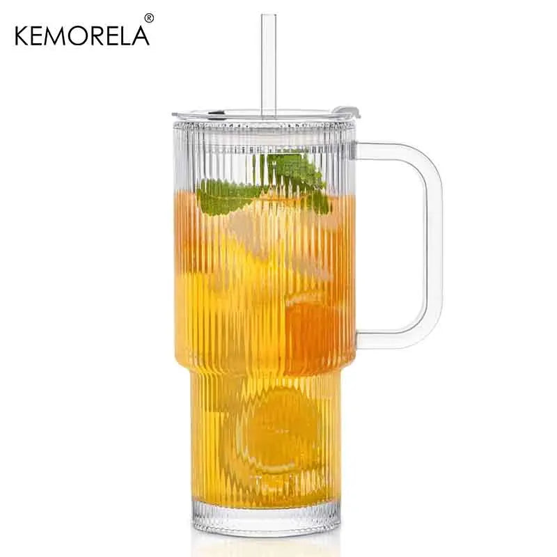 Ribbed Glass Tumbler 1L