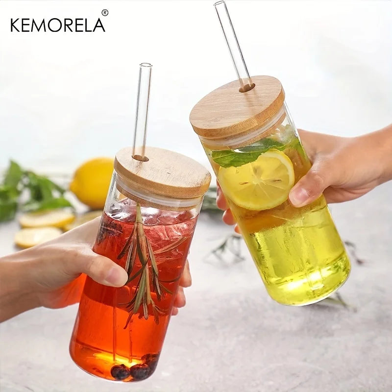 Glass Can Tumbler Set